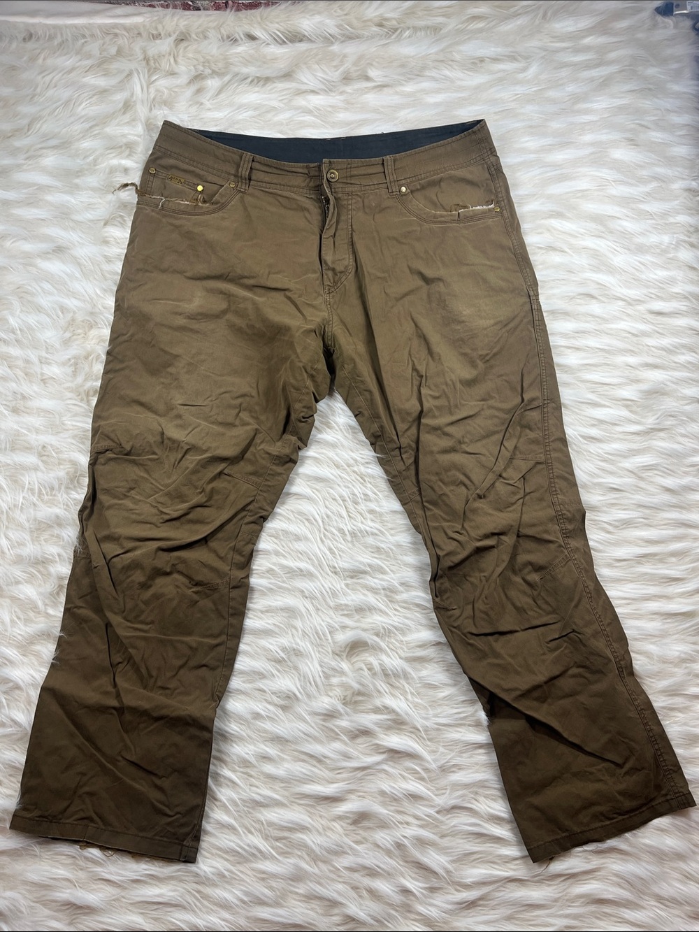Kuhl Western Brown Hiking Pants 40x32 Straight Leg
